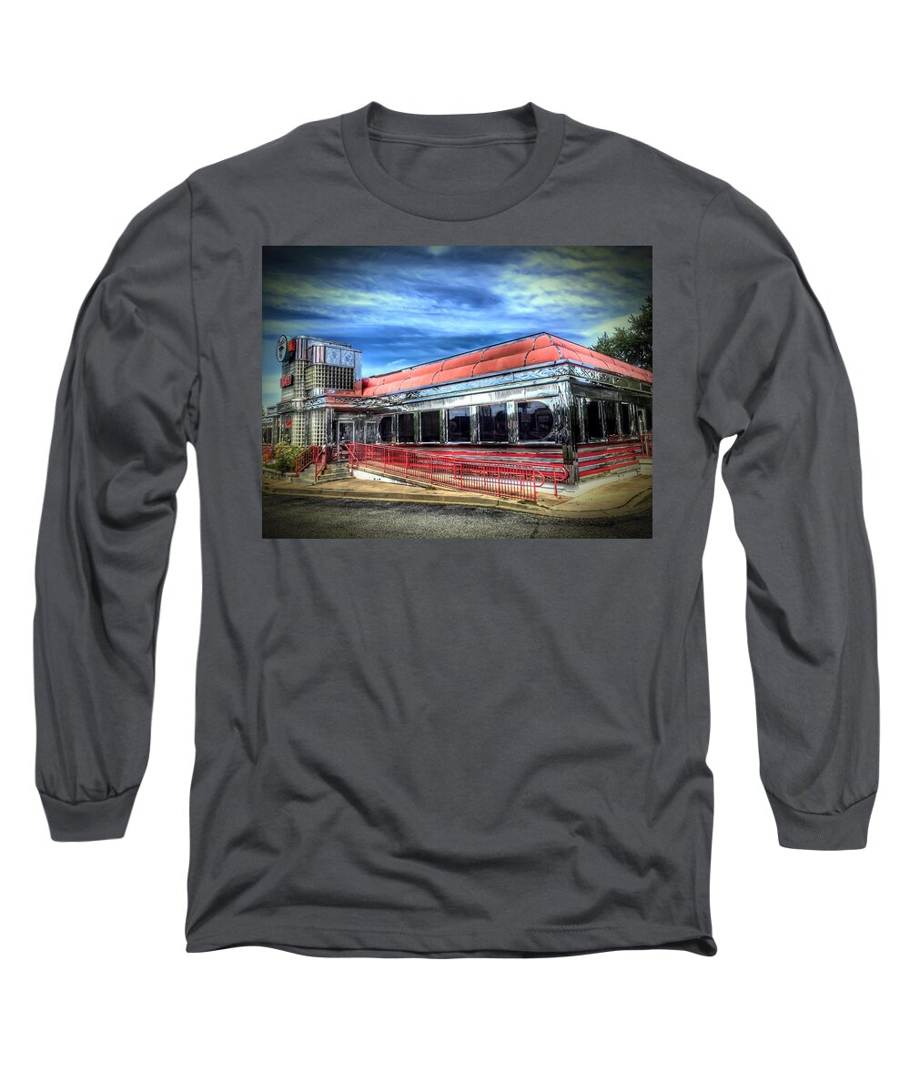Diner Long Sleeve T-Shirt featuring the photograph Double T Diner by Chris Montcalmo