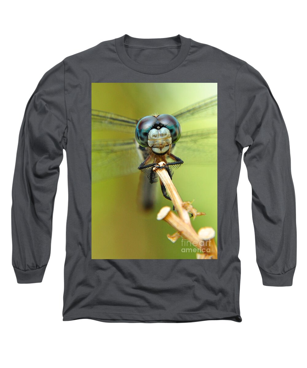 Nature Long Sleeve T-Shirt featuring the photograph Dragonfly by Susan Cliett