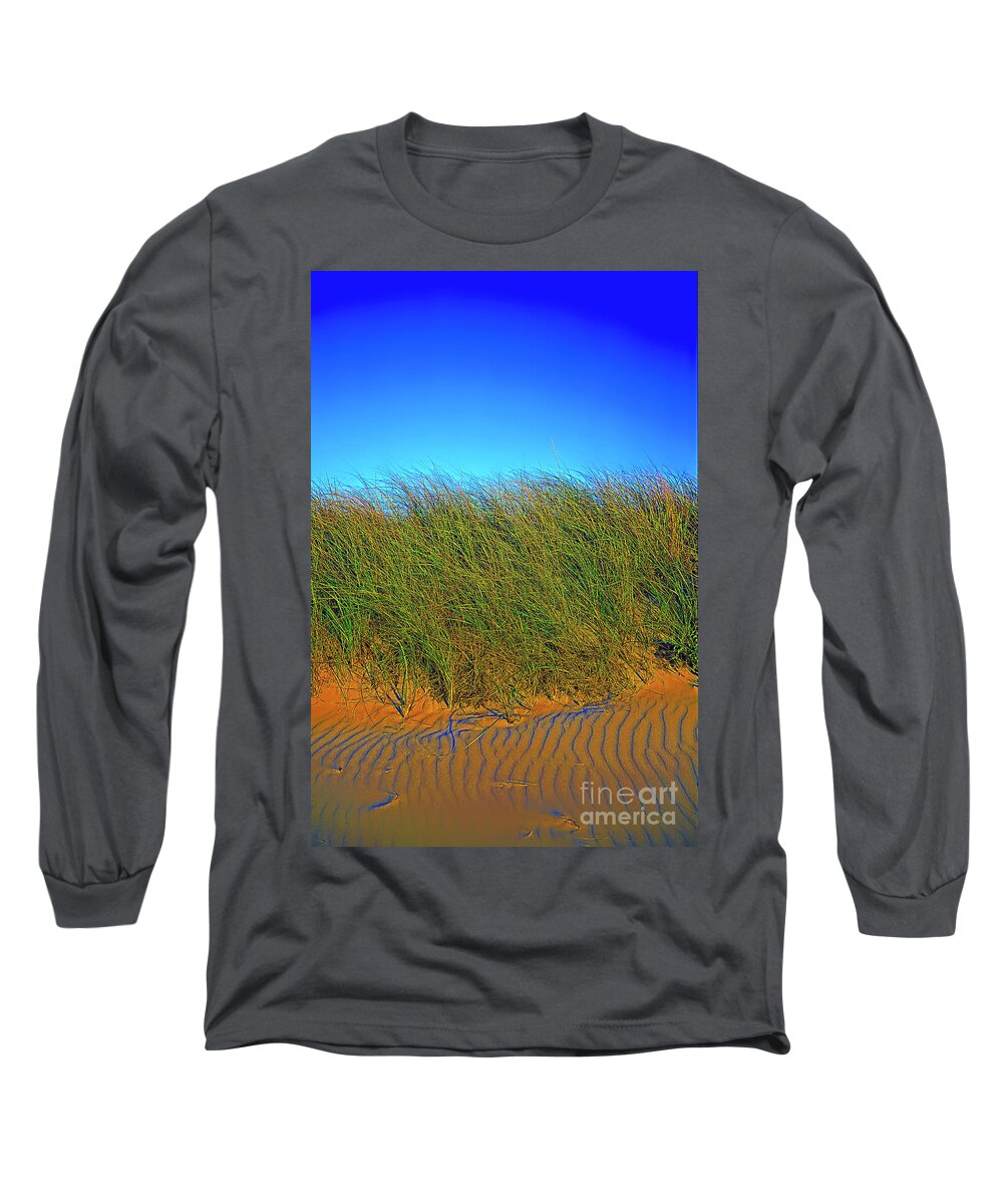 Oceanfront Long Sleeve T-Shirt featuring the photograph Drake's Island Beach by Tom Jelen
