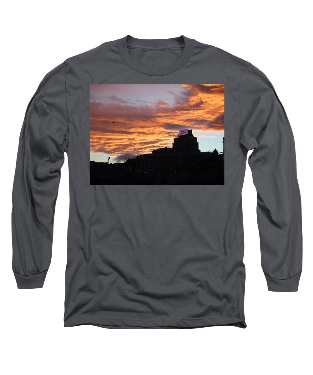 Sunset Long Sleeve T-Shirt featuring the photograph Drammatic sky by Yohana Negusse