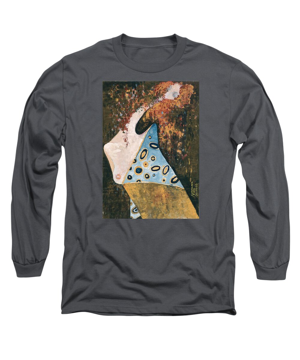  Long Sleeve T-Shirt featuring the painting Dreaming by Maya Manolova