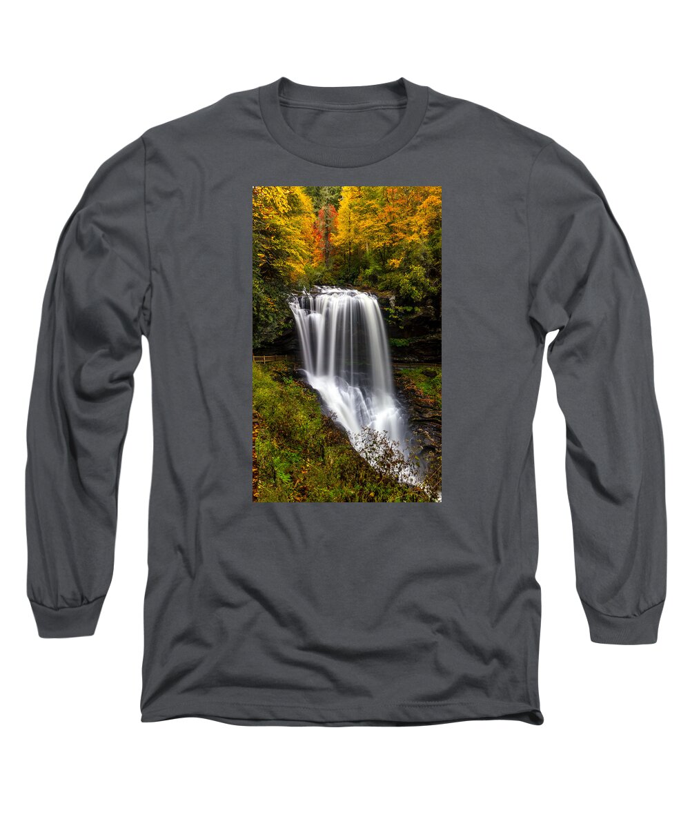 Waterfall Long Sleeve T-Shirt featuring the photograph Dry Falls in October by Chris Berrier
