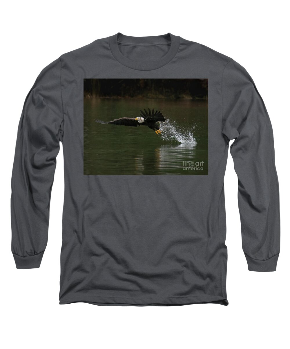 Bald Eagle Long Sleeve T-Shirt featuring the photograph Eagle Rising by John Greco