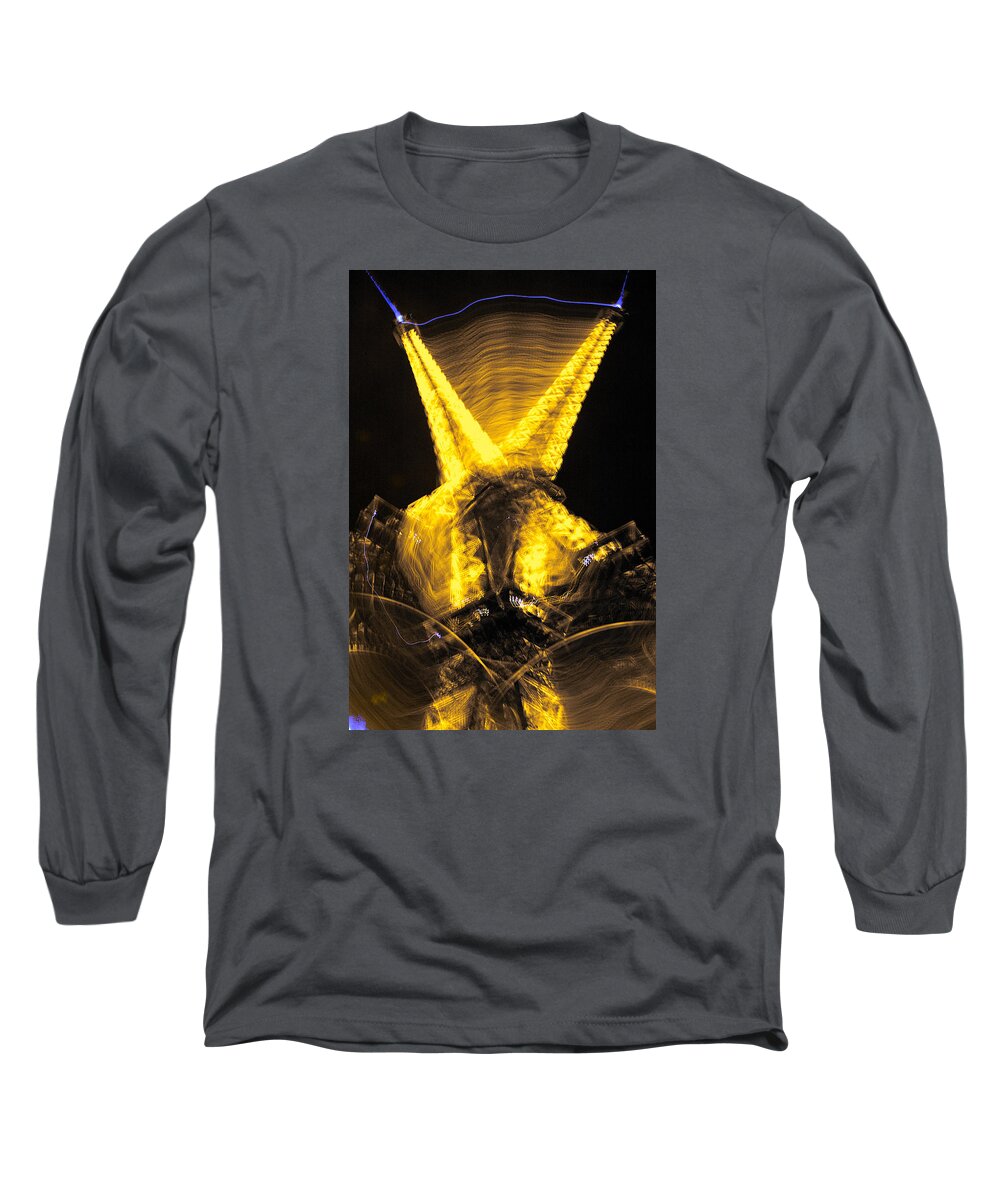 Lawrence Long Sleeve T-Shirt featuring the photograph Eiffel Tower New Year by Lawrence Boothby