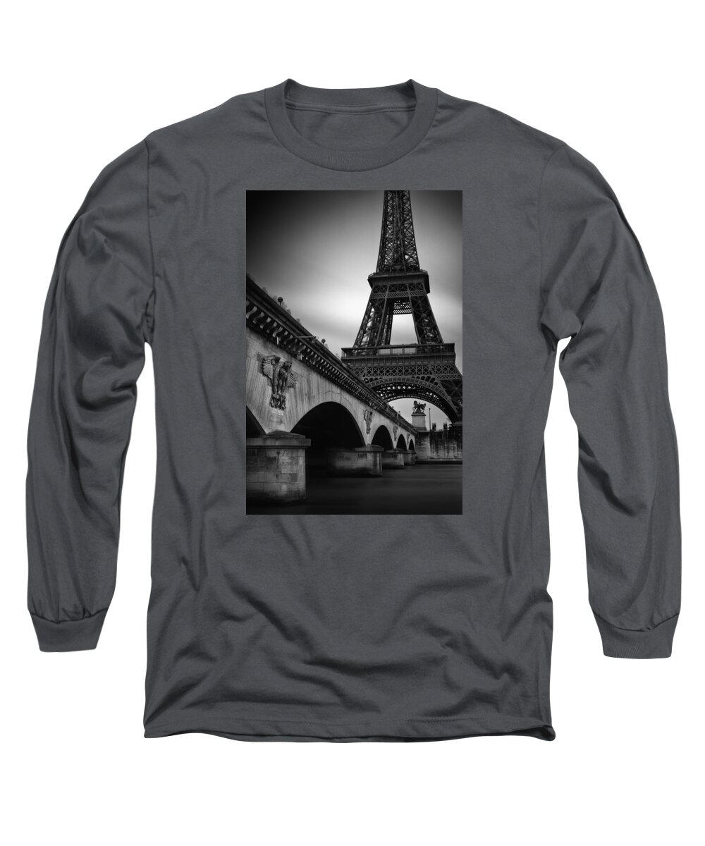 Pont Long Sleeve T-Shirt featuring the photograph Eiffel Tower by Randy Lemoine