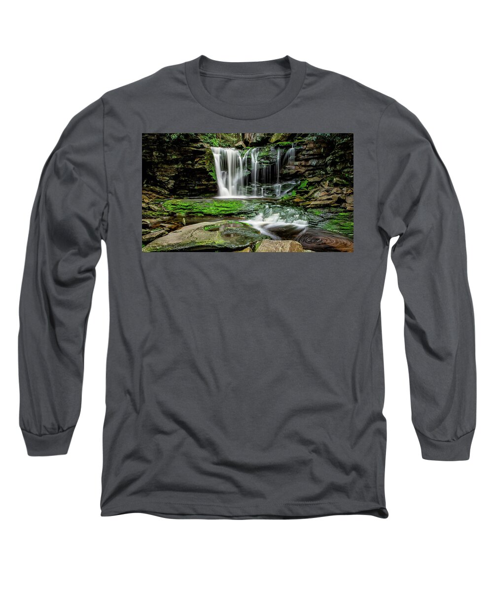 Waterfall Long Sleeve T-Shirt featuring the photograph Elakala Falls #2 by C Renee Martin