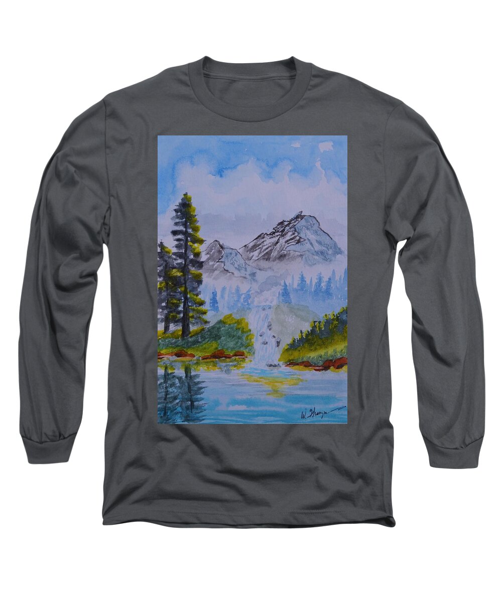 Elements Of Nature 2 Long Sleeve T-Shirt featuring the painting Elements of Nature 2 by Warren Thompson