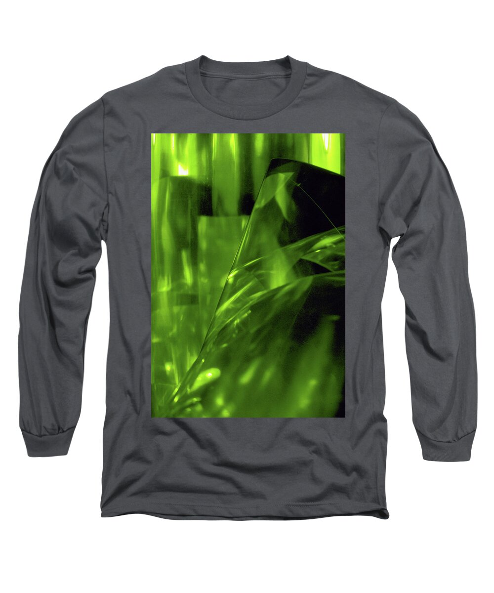 Abstract Long Sleeve T-Shirt featuring the photograph Emerald City by Kathy Corday