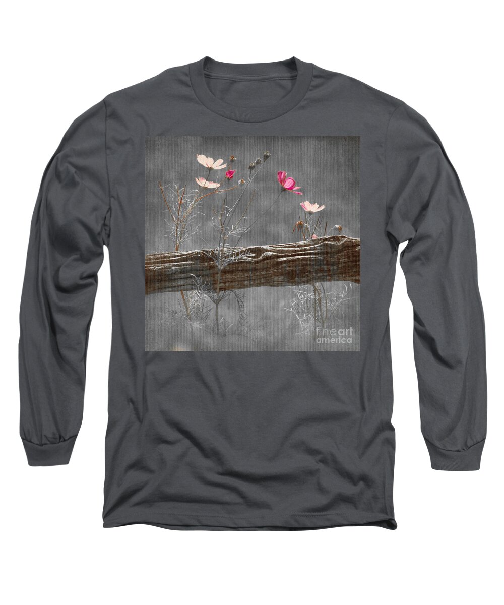 Flowers Long Sleeve T-Shirt featuring the photograph Emerging Beauties - v38at1 by Variance Collections