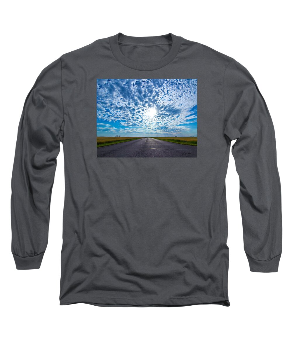 Highway Long Sleeve T-Shirt featuring the photograph Endless Highway 2 by Jana Rosenkranz