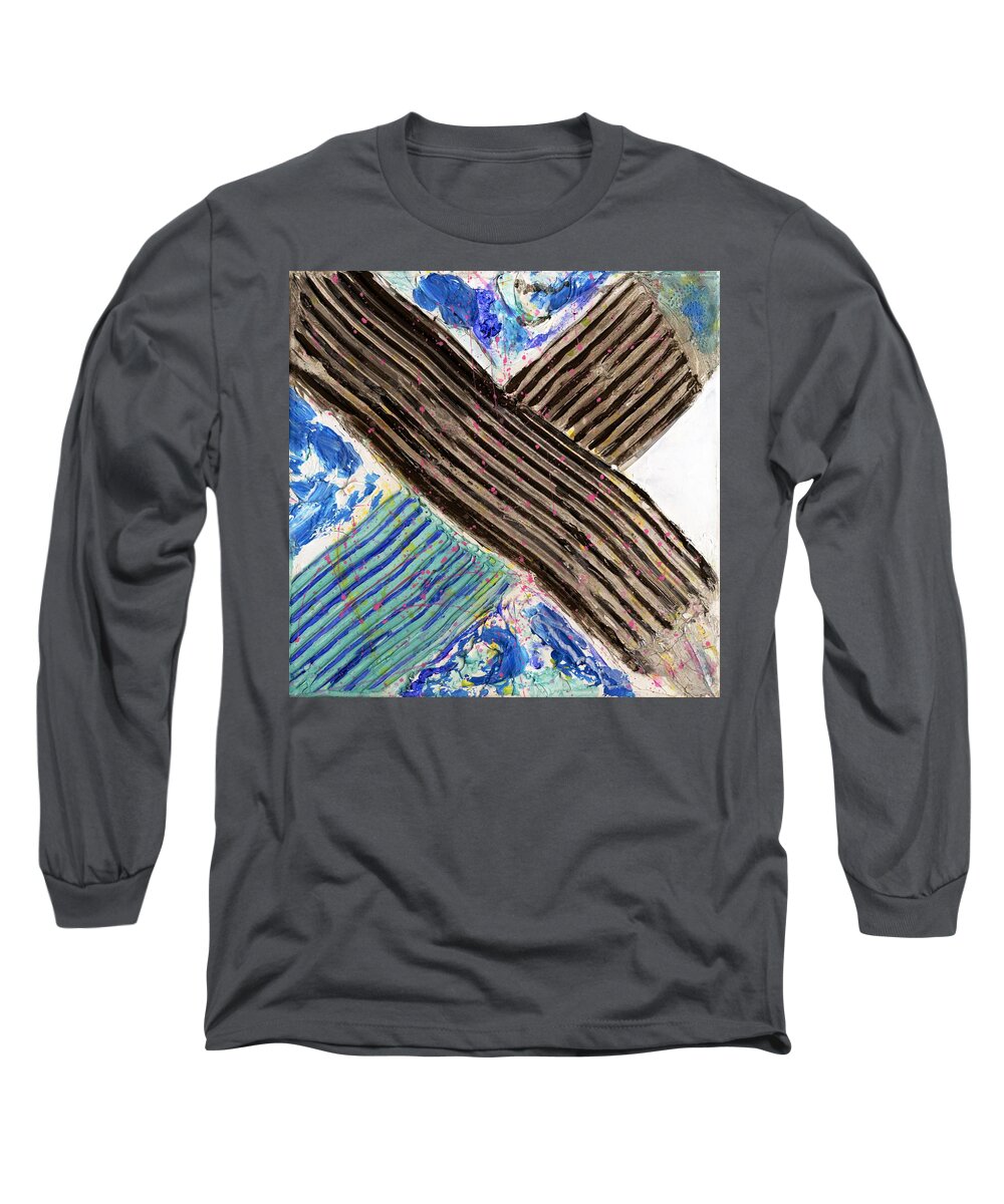 Estranged Long Sleeve T-Shirt featuring the painting Estranged by Phil Strang