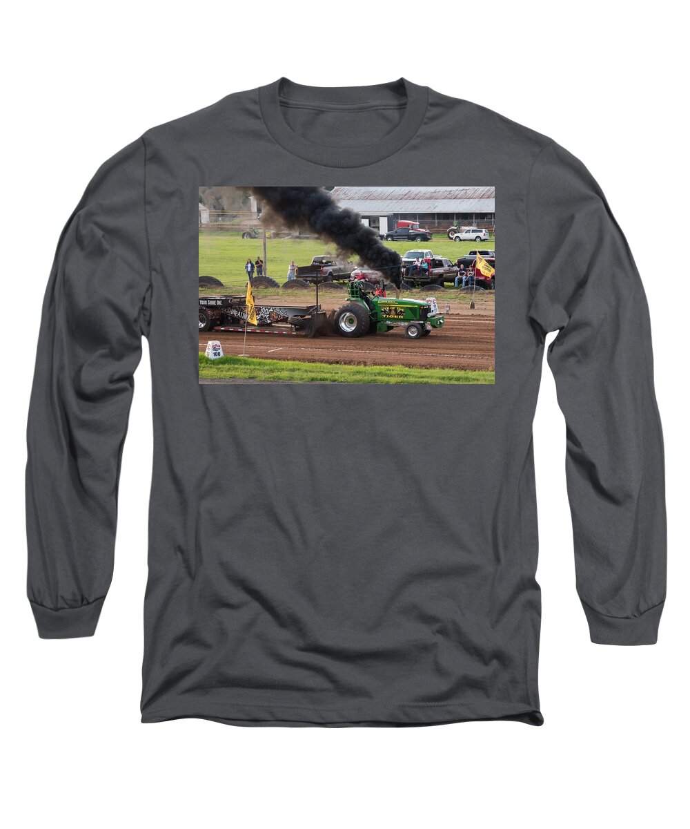 John Deere Long Sleeve T-Shirt featuring the photograph Eye of the Tiger by Holden The Moment
