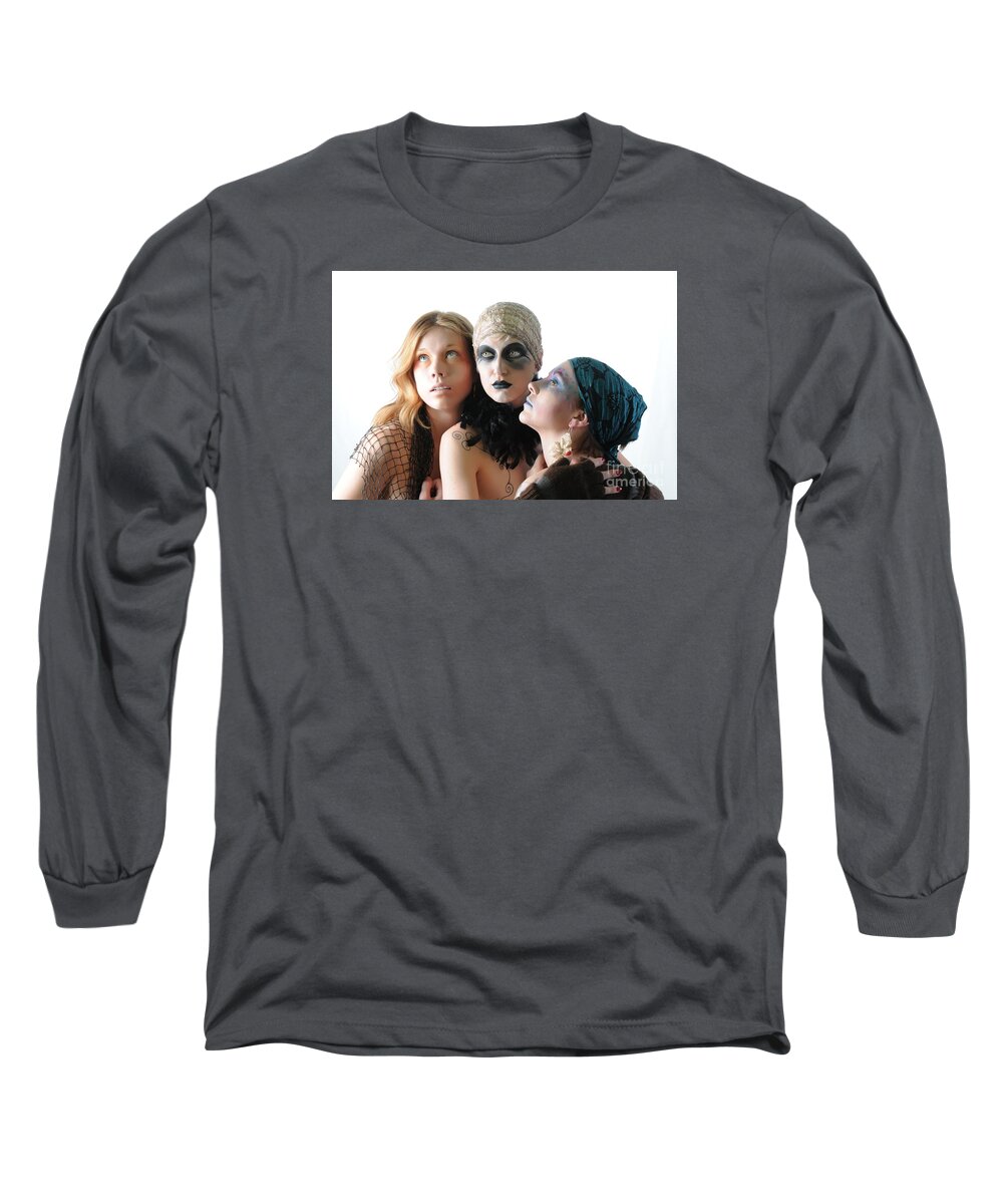Fetish Photographs Long Sleeve T-Shirt featuring the photograph Eyes all around by Robert WK Clark
