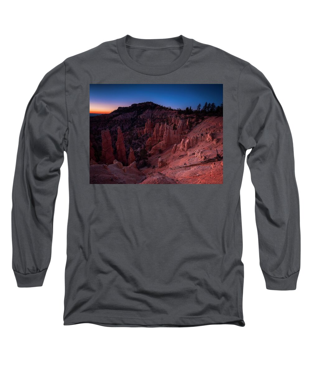 Art Work Long Sleeve T-Shirt featuring the photograph Fairyland Canyon by Edgars Erglis