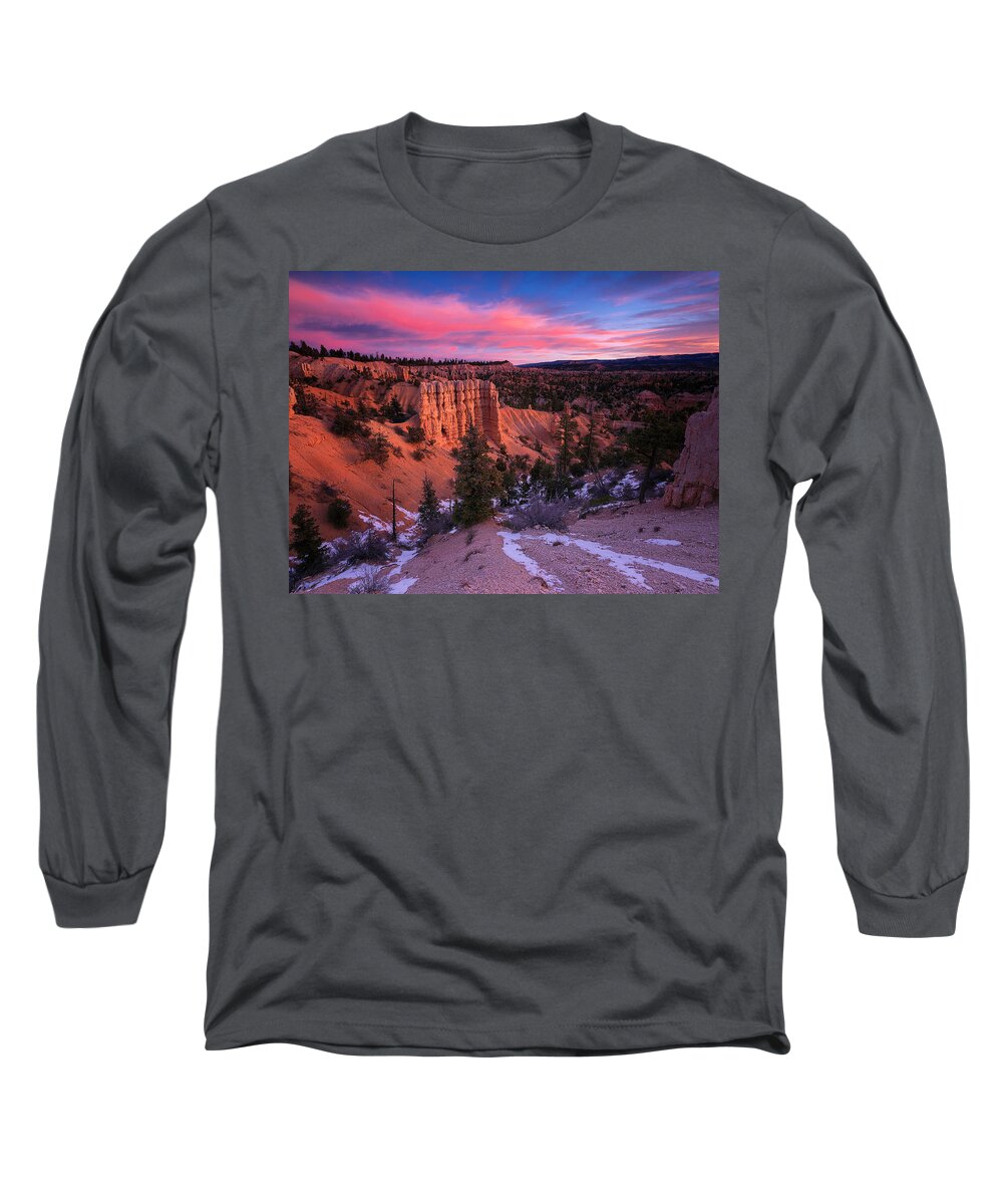 50s Long Sleeve T-Shirt featuring the photograph Fairyland loop Trail by Edgars Erglis