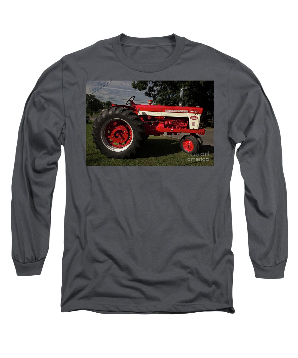 Tractor Long Sleeve T-Shirt featuring the photograph Farmall Turbo 560 by Mike Eingle