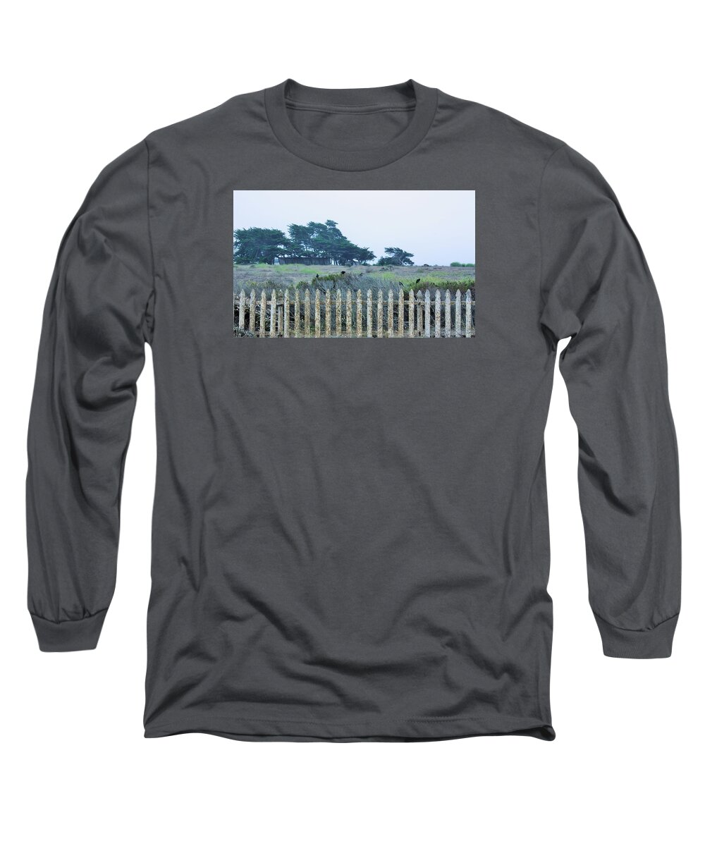 Picket Fence Long Sleeve T-Shirt featuring the photograph Fenced In by Marcia Breznay
