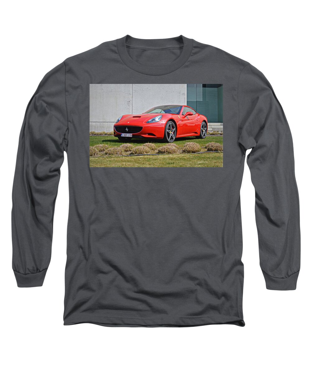 Ferrari Long Sleeve T-Shirt featuring the photograph Ferrari California by Sportscars OfBelgium
