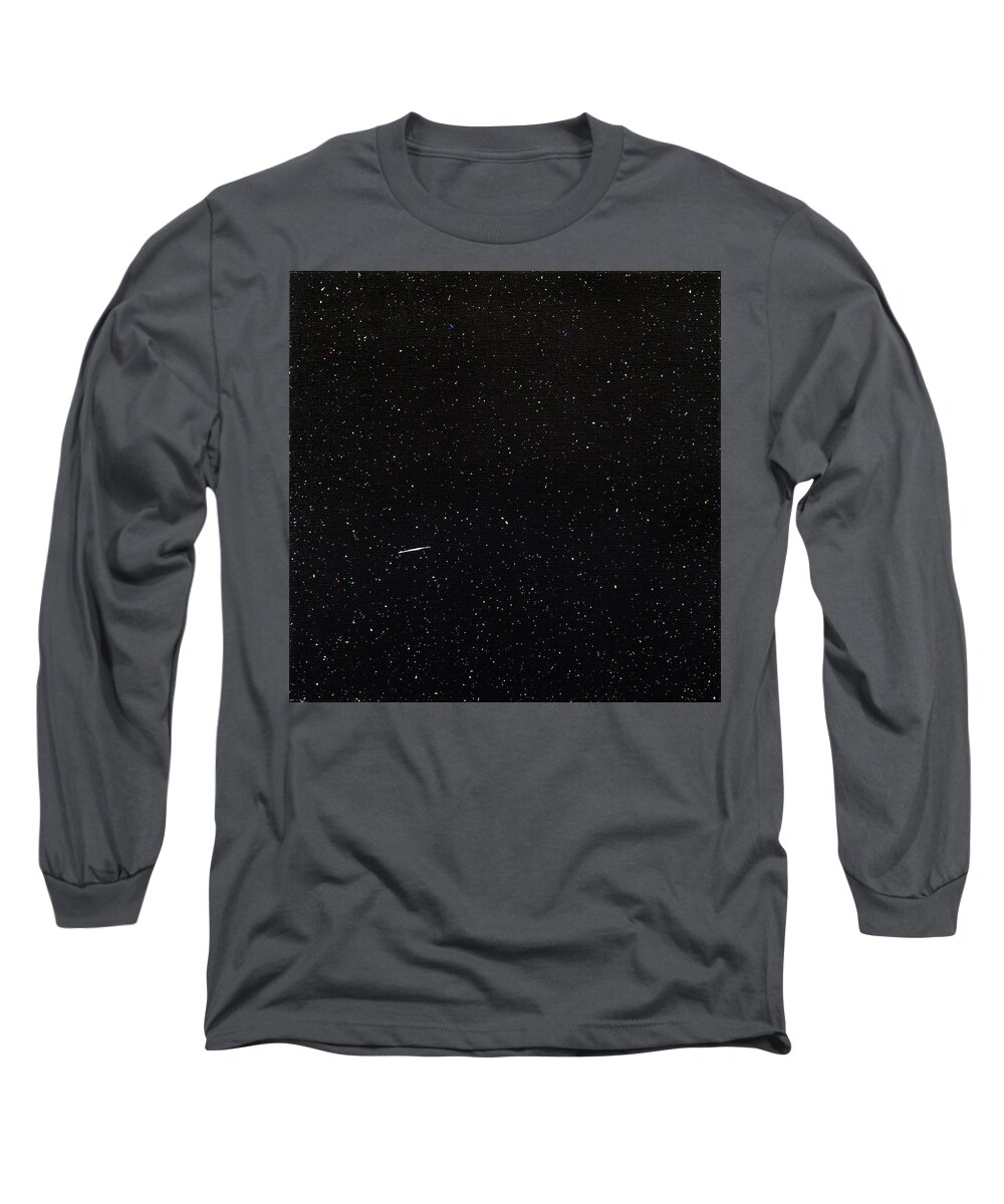 Black Long Sleeve T-Shirt featuring the painting Field Number Twelve by Stephen Mauldin