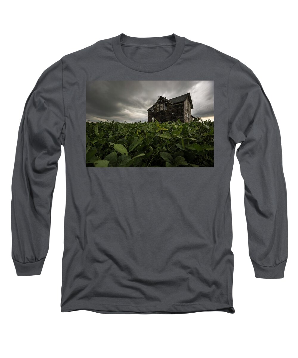 Centerville Long Sleeve T-Shirt featuring the photograph Field of beans/dreams by Aaron J Groen