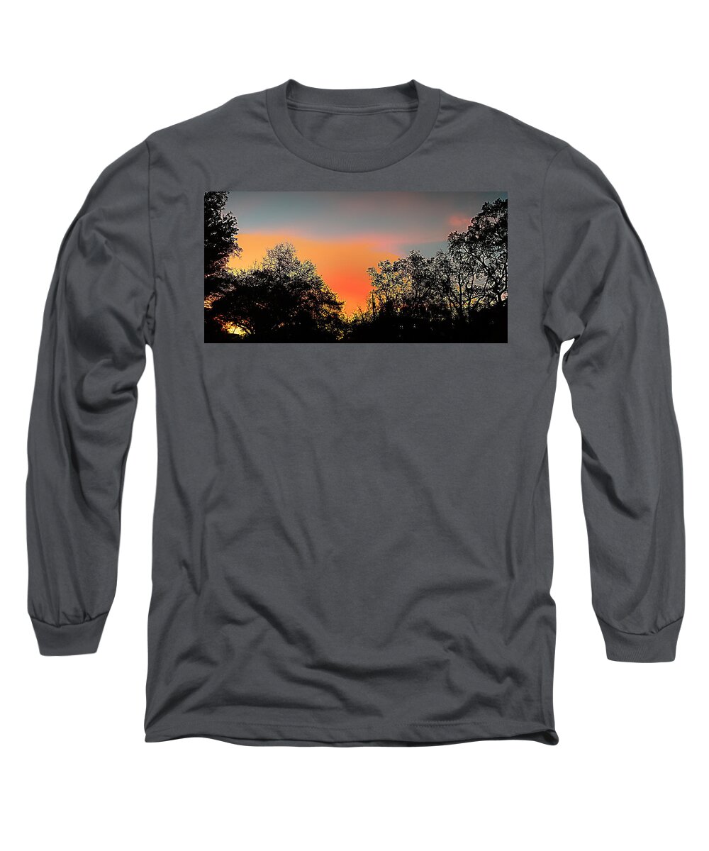 Steve Sperry Mighty Sight Studio Abstract Landscape Long Sleeve T-Shirt featuring the painting Firefly by Steve Sperry