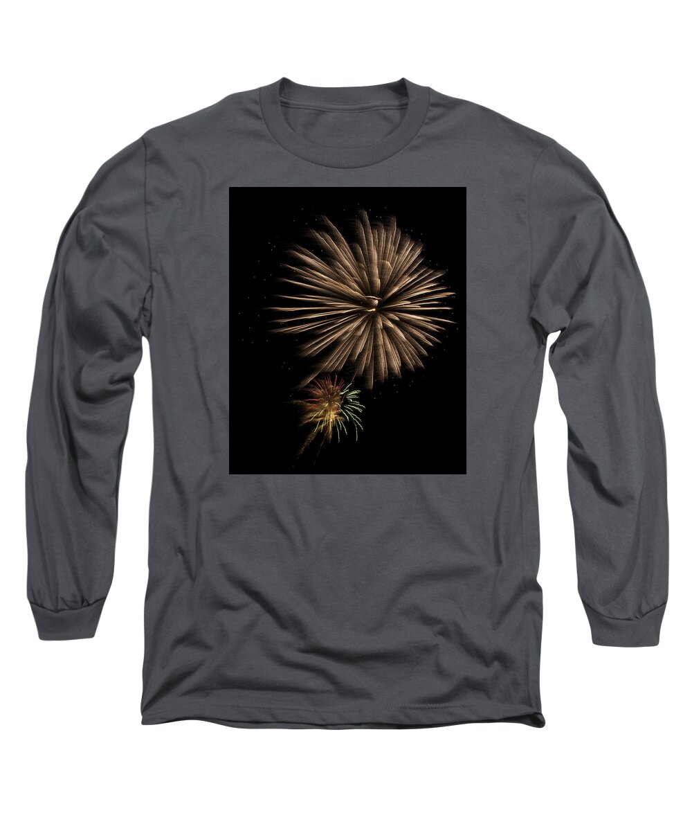 Fireworks Long Sleeve T-Shirt featuring the photograph Fireworks 4 by Ellery Russell
