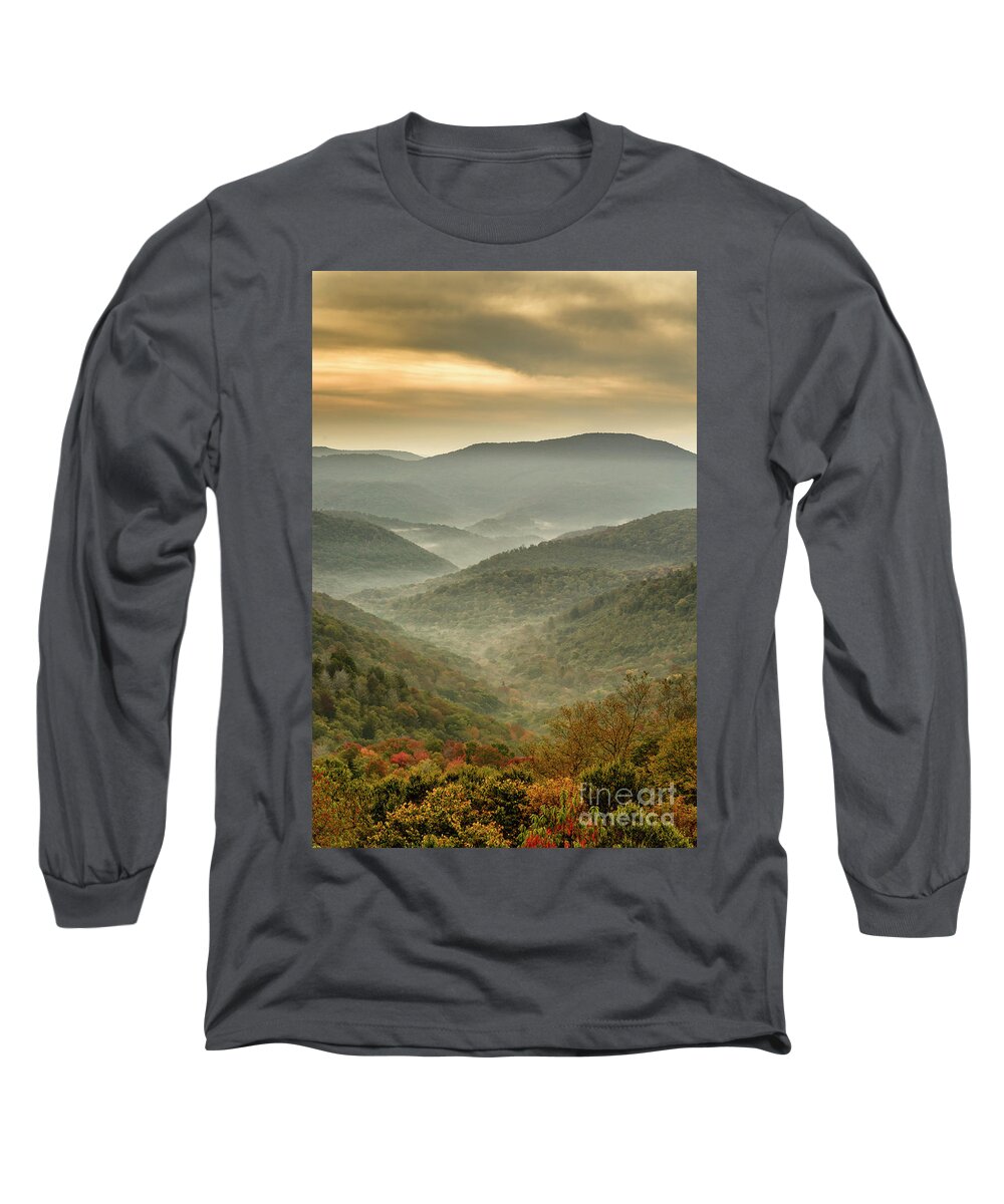 Sunrise Long Sleeve T-Shirt featuring the photograph First Day of Fall Highlands by Thomas R Fletcher