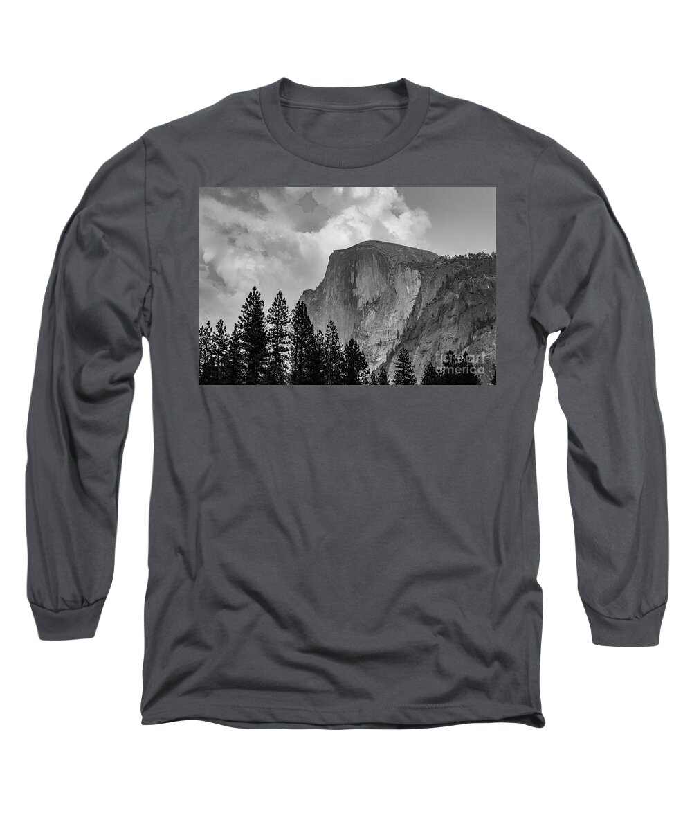 Sierra Nevada Long Sleeve T-Shirt featuring the photograph First Gaze of Half Dome by Jeff Hubbard