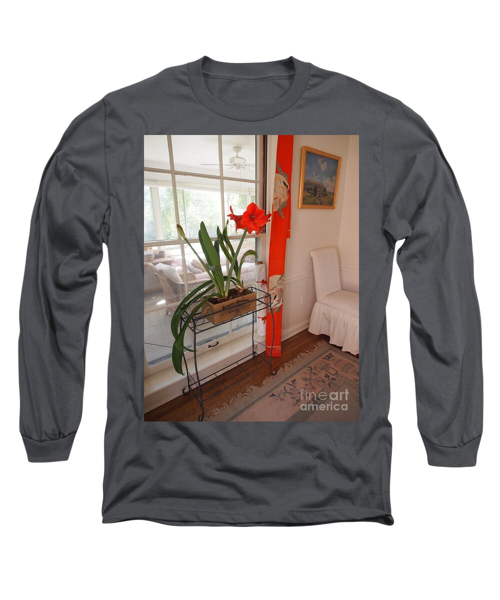 Photography Long Sleeve T-Shirt featuring the photograph First There was Red by Nancy Kane Chapman