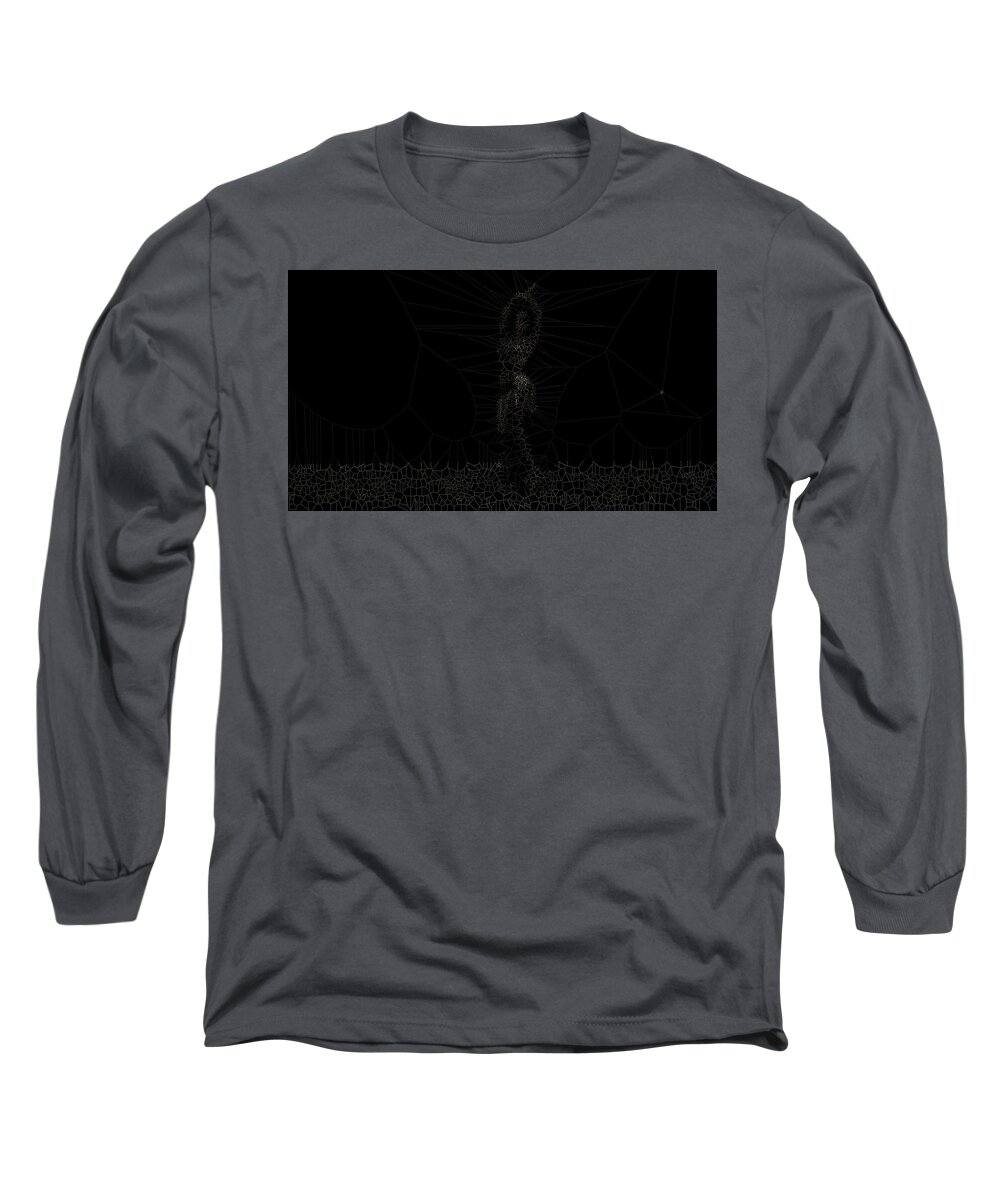 Vorotrans Long Sleeve T-Shirt featuring the digital art Flame by Stephane Poirier