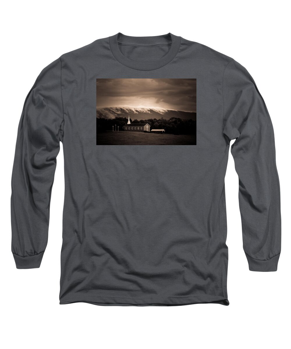 Fog Long Sleeve T-Shirt featuring the photograph Fog Tendrils by Carlee Ojeda