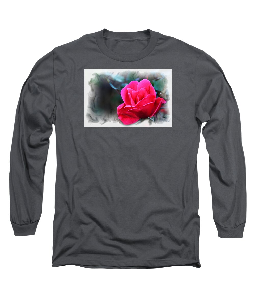 Red Rose Long Sleeve T-Shirt featuring the photograph Forever Love by Walter Herrit