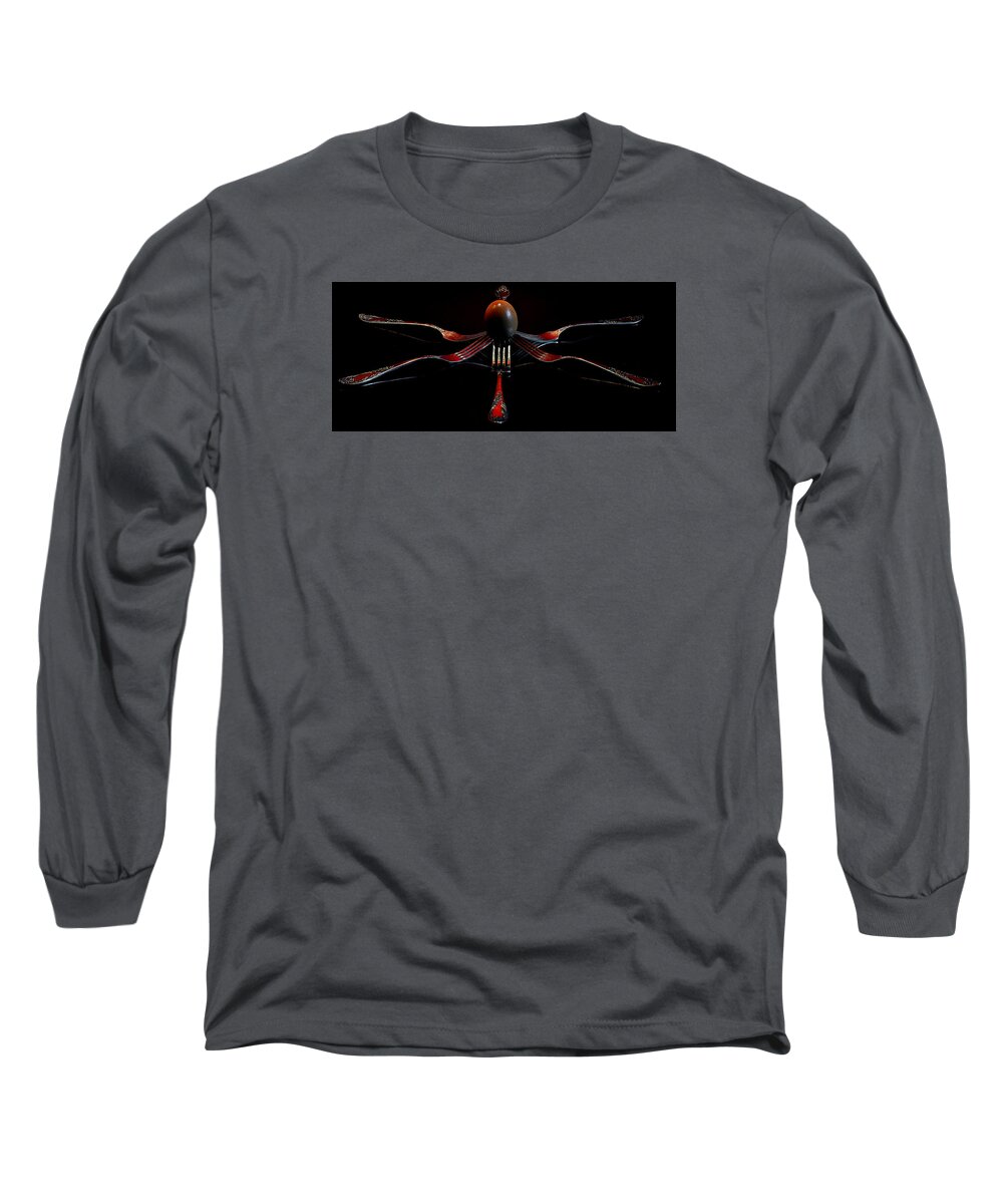 Fork Long Sleeve T-Shirt featuring the photograph Forks II by Andrei SKY