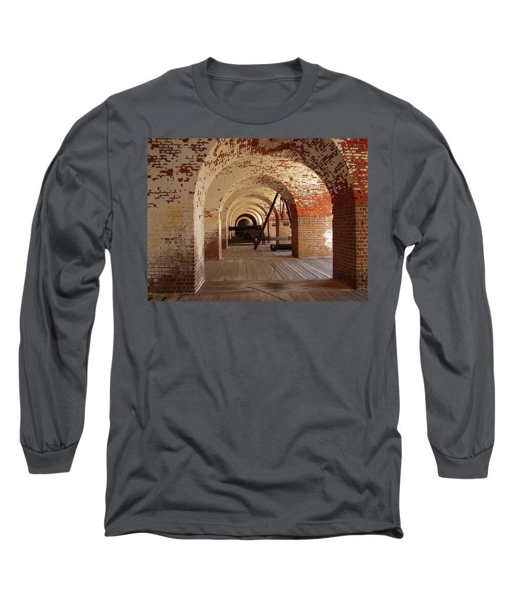 Fort Pulaski Long Sleeve T-Shirt featuring the photograph Fort Pulaski II by Flavia Westerwelle