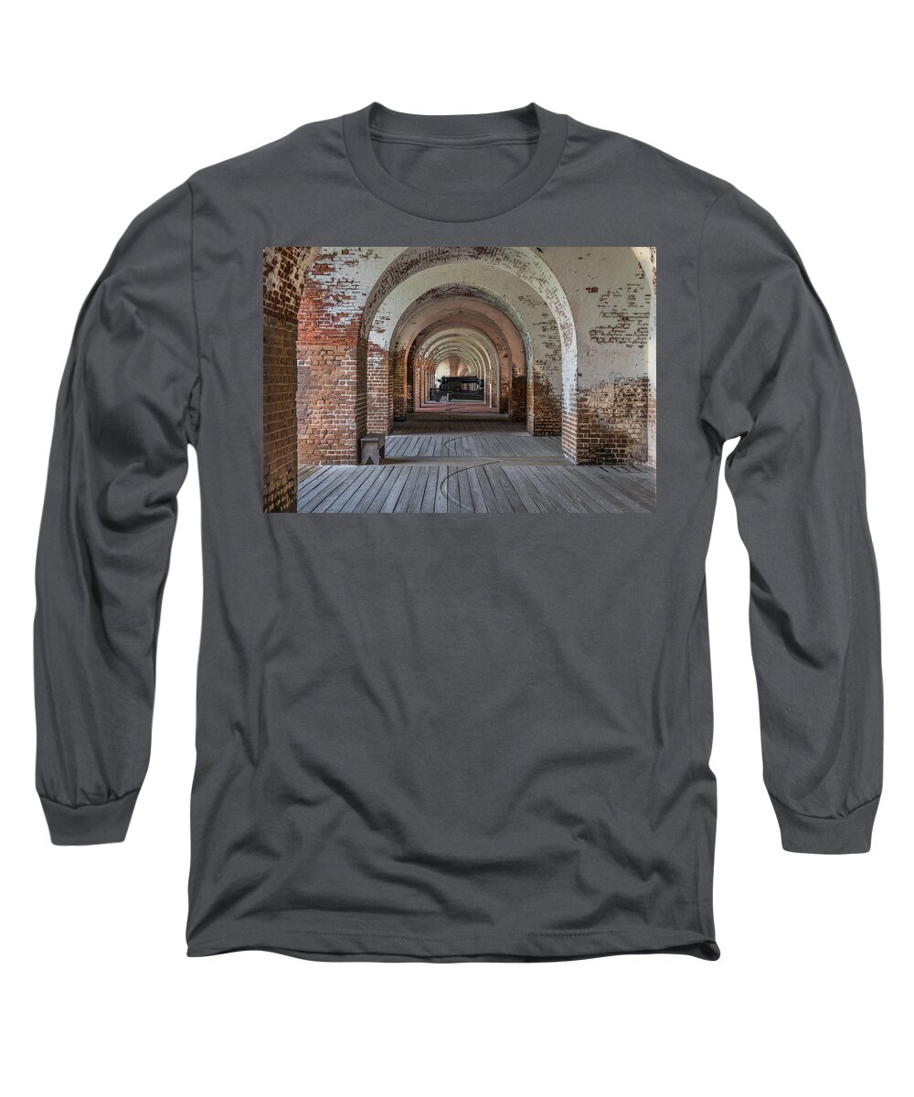 Fort Long Sleeve T-Shirt featuring the photograph Fort Pulaski by Jaime Mercado
