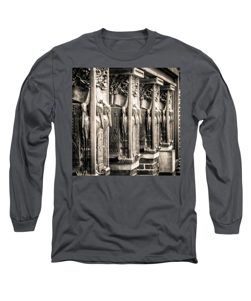 Frank Long Sleeve T-Shirt featuring the photograph Frank Lloyd Wright no.1 by Niels Nielsen