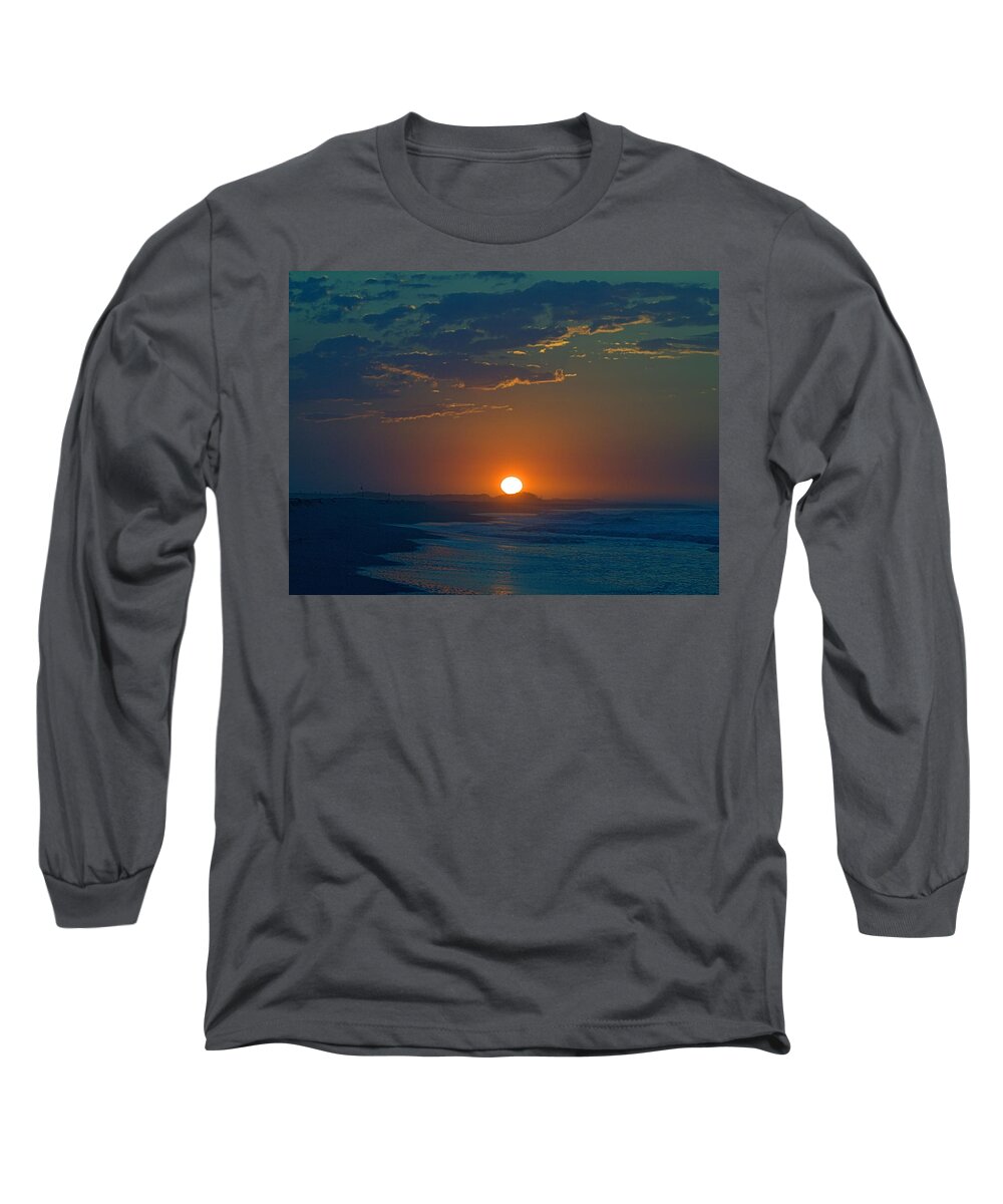 Sunrise Long Sleeve T-Shirt featuring the photograph Full Sun Up by Newwwman