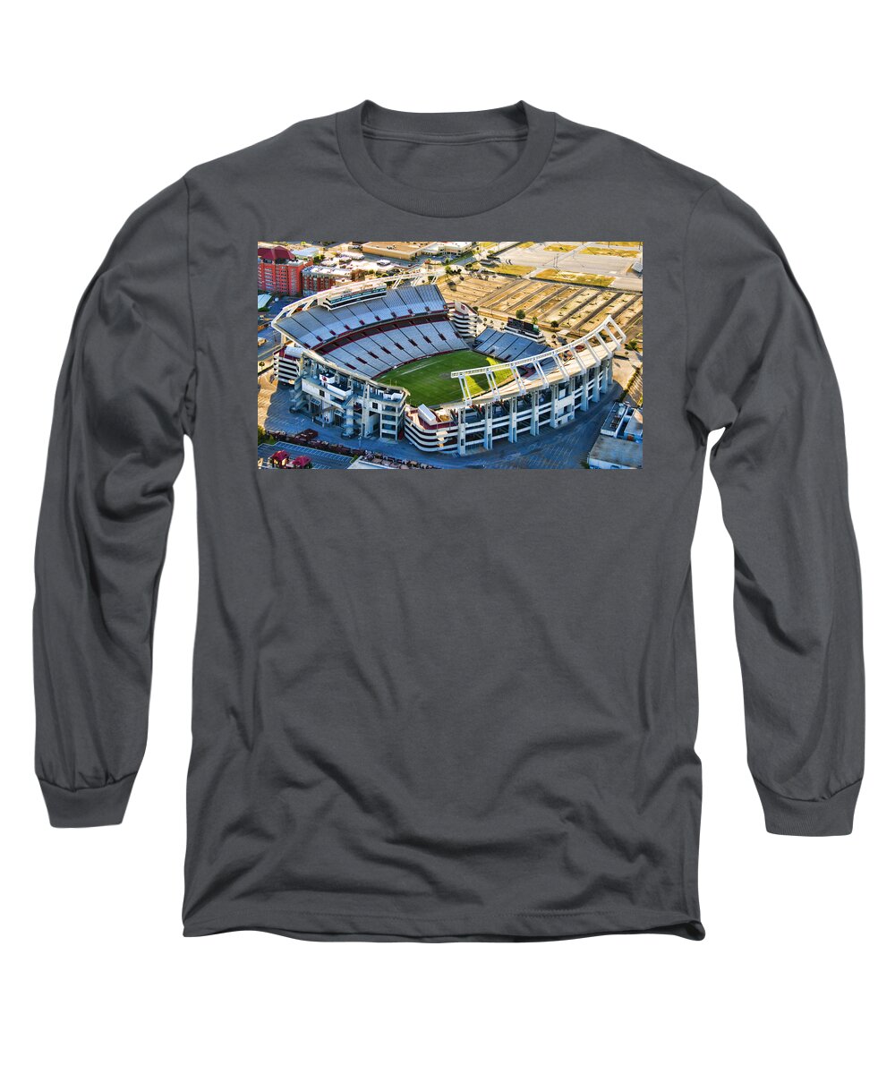 William Brice Stadium Long Sleeve T-Shirt featuring the photograph Gamecock Corral by Steven Richardson