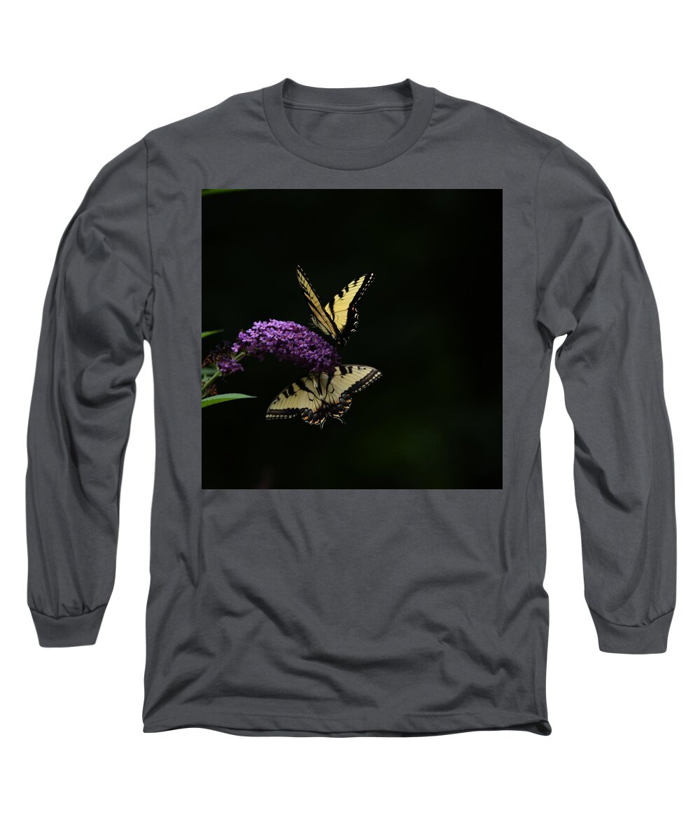 Butterfly Long Sleeve T-Shirt featuring the photograph Garden of Eden by Carolyn Mickulas
