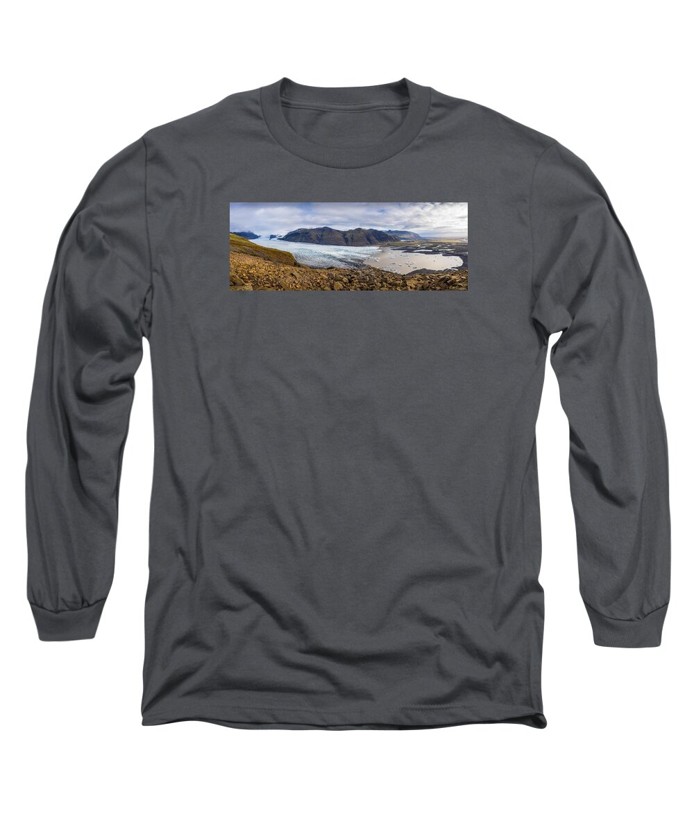 Glacier Long Sleeve T-Shirt featuring the photograph Glacier View by James Billings