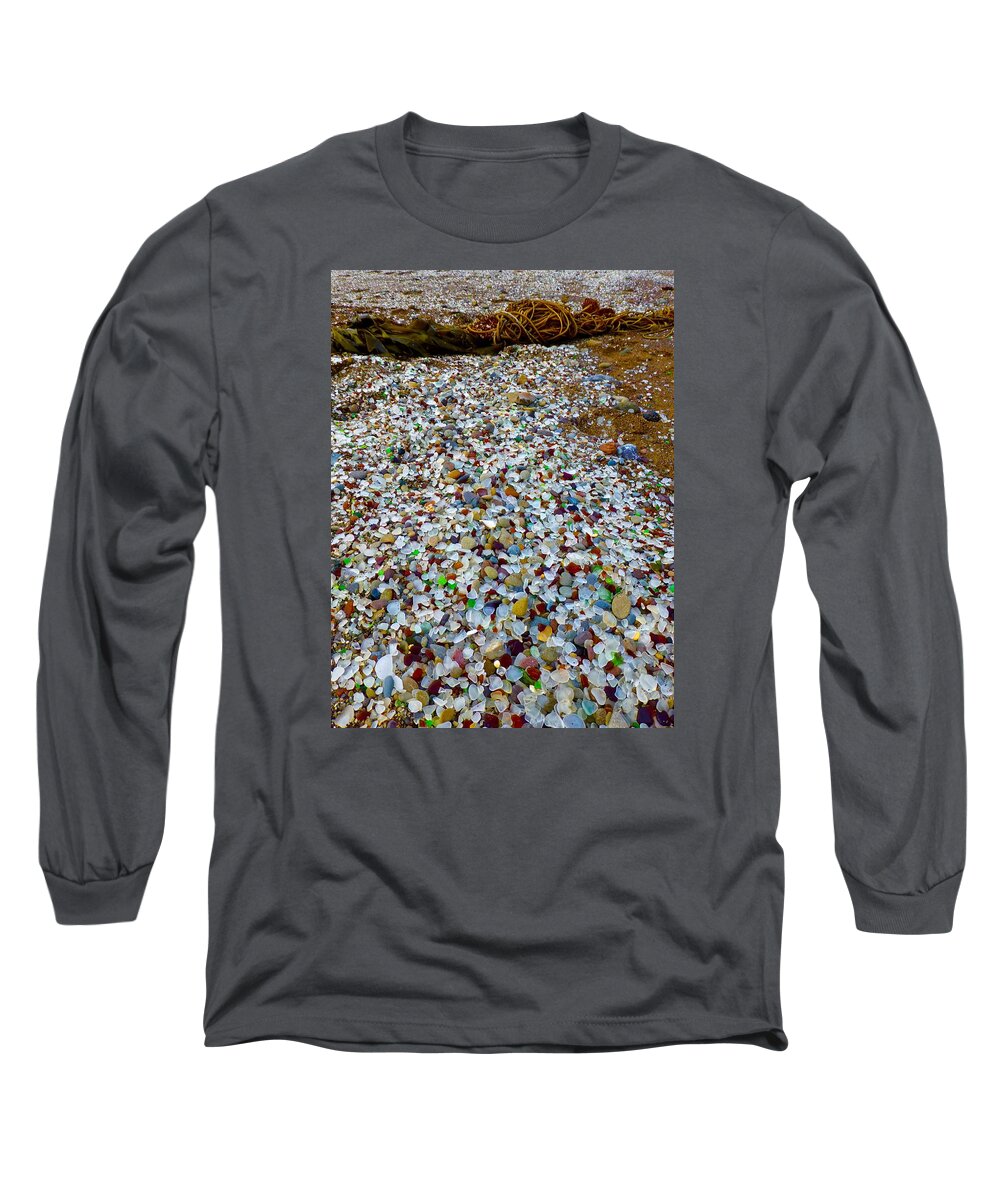 Glass Beach Long Sleeve T-Shirt featuring the photograph Glass Beach by Amelia Racca