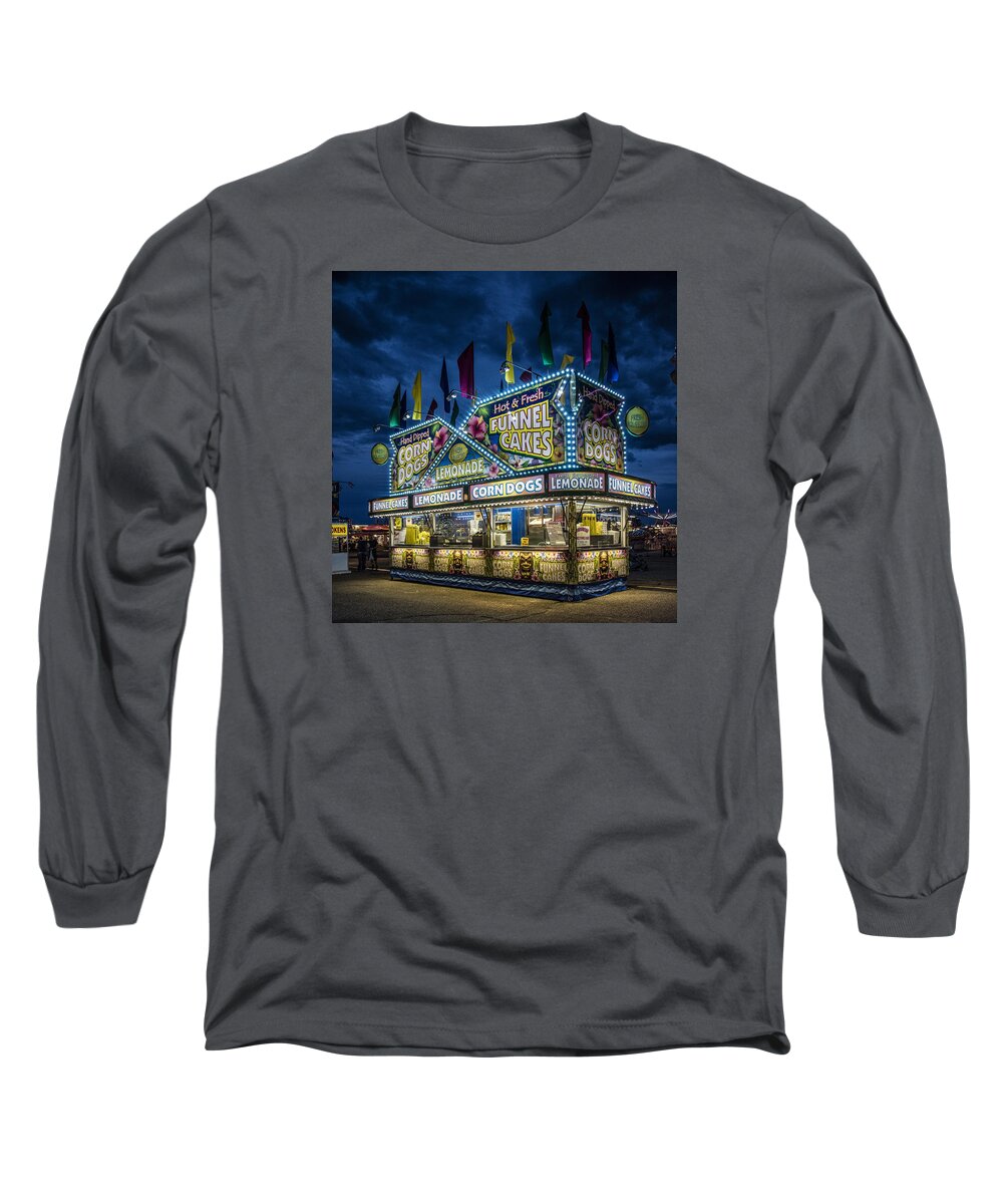 Carol M. Highsmith Long Sleeve T-Shirt featuring the photograph Glittering concession stand at the Colorado State Fair in Pueblo in Colorado by Carol M Highsmith