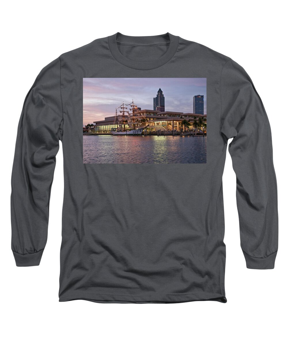 Arc Gloria Long Sleeve T-Shirt featuring the photograph Gloria Visiting Tampa by Steven Sparks