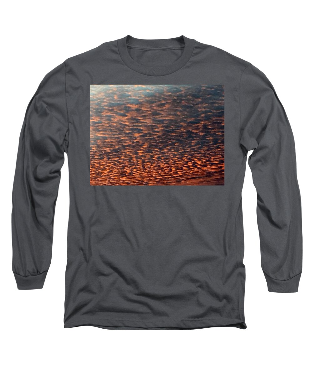 Clouds And Sky Long Sleeve T-Shirt featuring the photograph God's Covering by Audrey Robillard