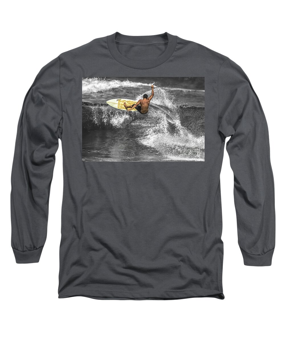 Beach Long Sleeve T-Shirt featuring the photograph Going Off #1 by Eye Olating Images