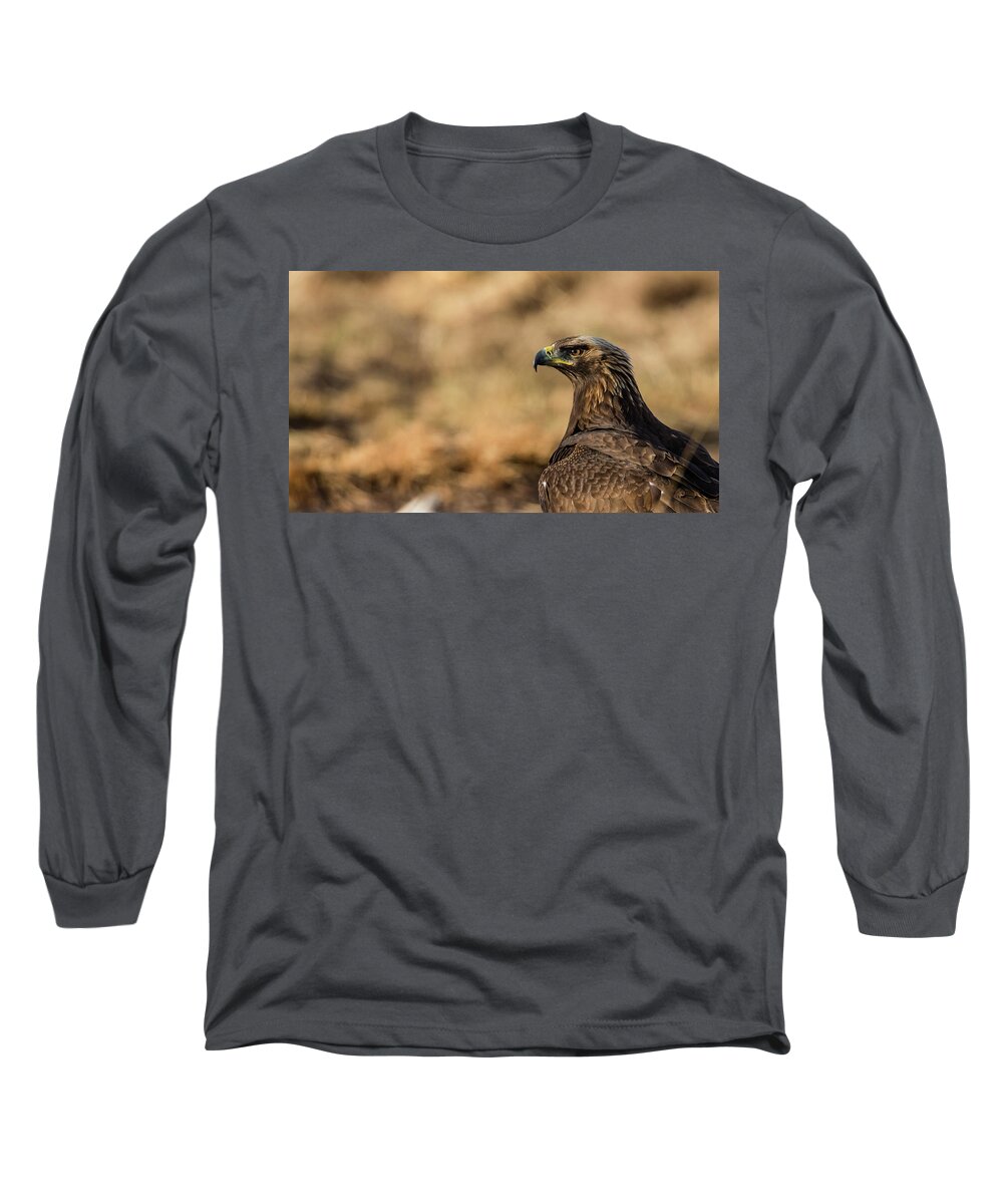 Golden Eagle Long Sleeve T-Shirt featuring the photograph Golden Eagle by Torbjorn Swenelius