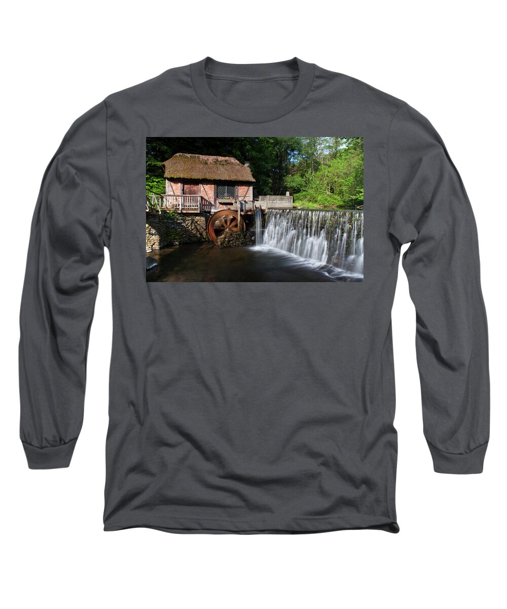 Architecture Long Sleeve T-Shirt featuring the photograph Gomez Mill in Spring #1 by Jeff Severson