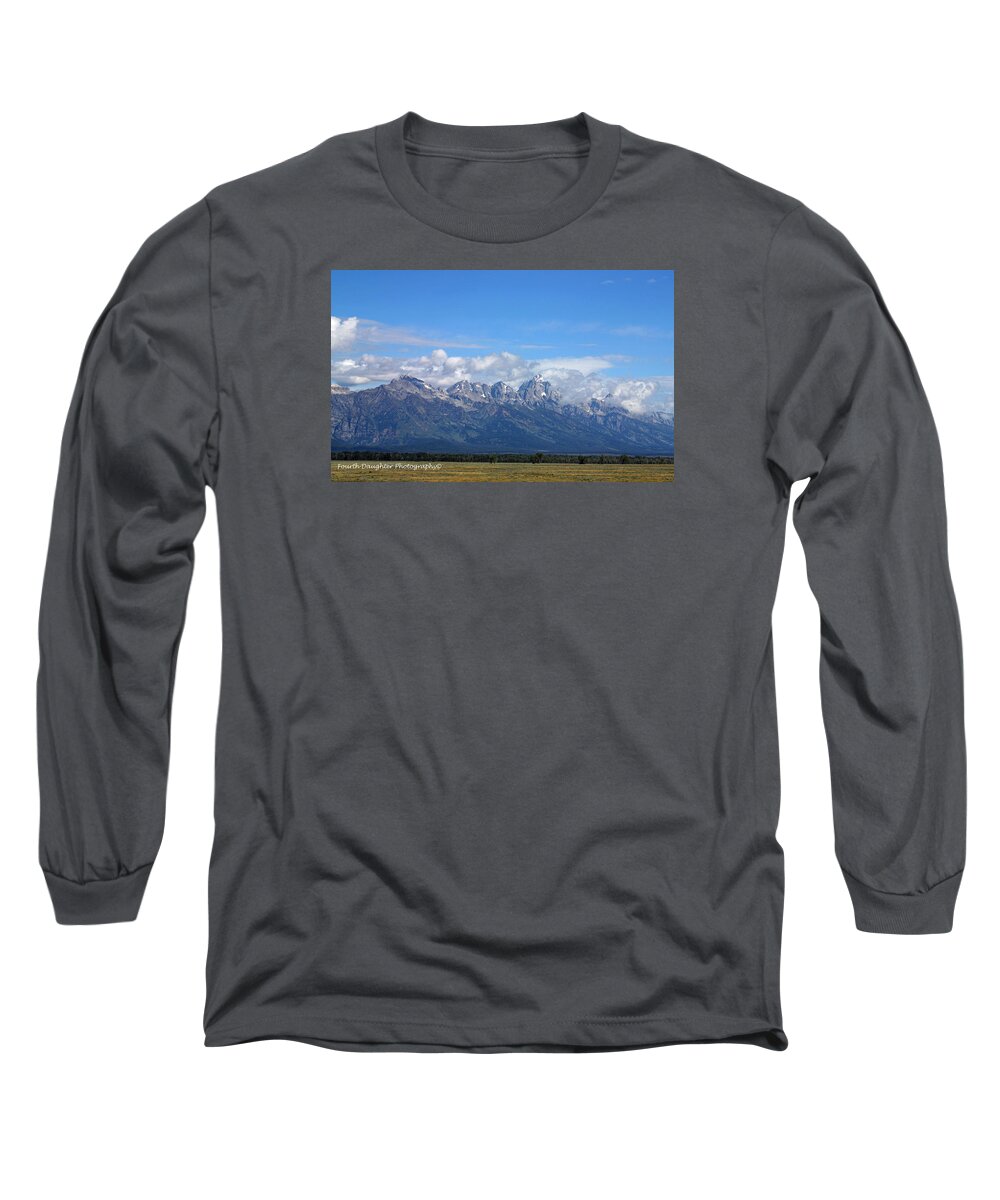 National Park Long Sleeve T-Shirt featuring the photograph Grand Teton National Park by Diane Shirley