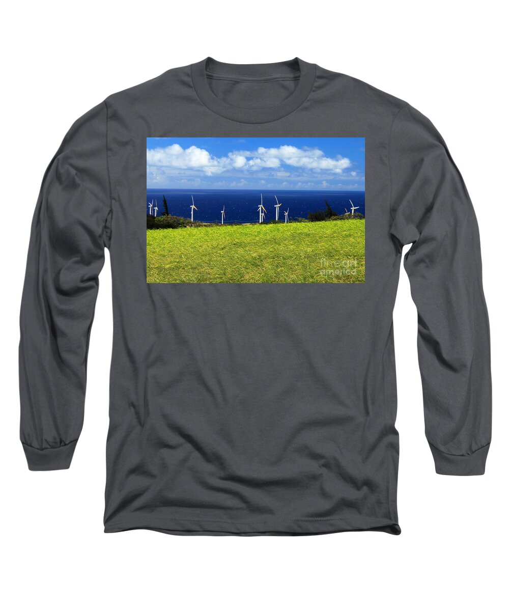 Alternative Long Sleeve T-Shirt featuring the photograph Green Energy by James Eddy