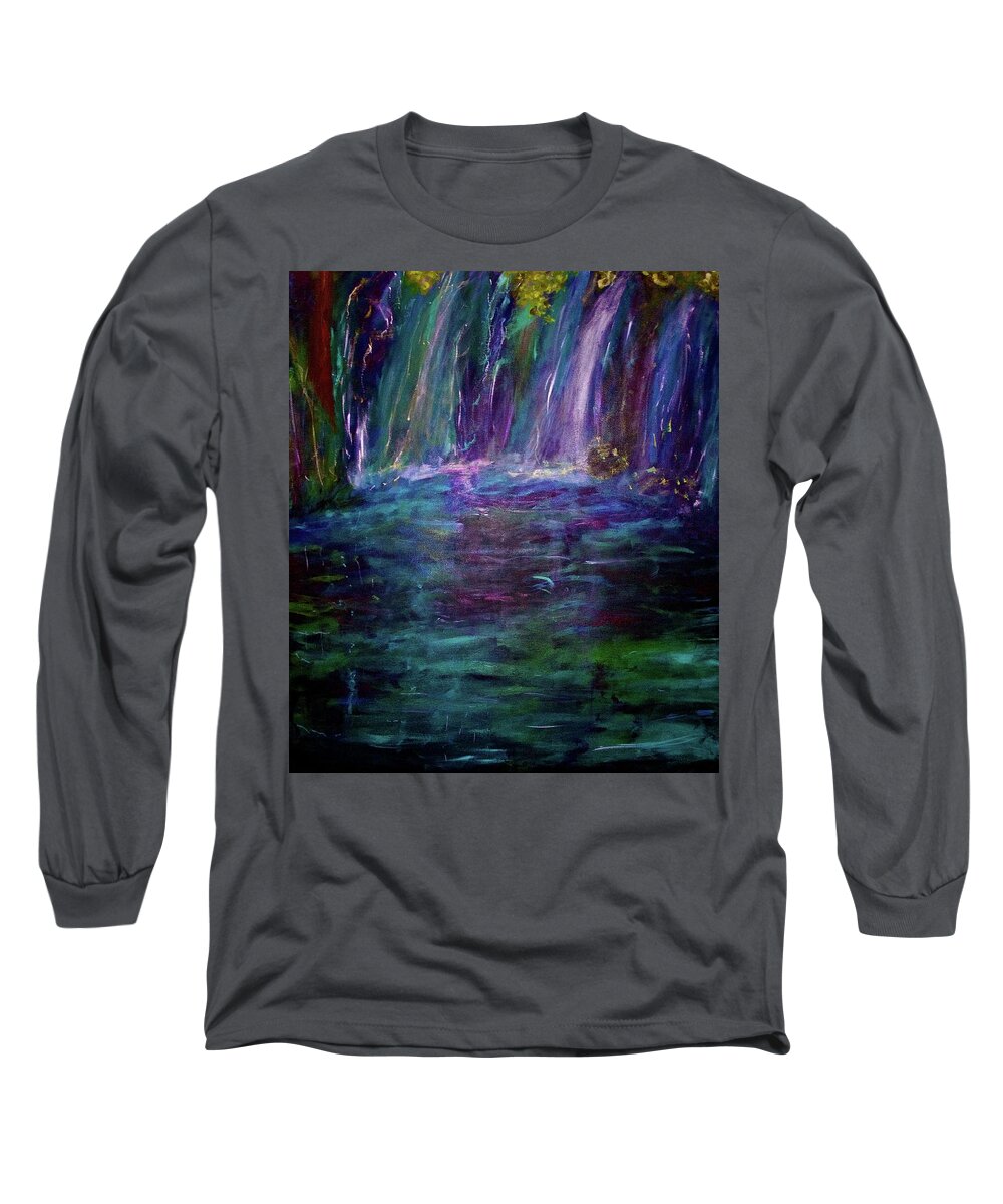 Grotto Long Sleeve T-Shirt featuring the painting Grotto by Heidi Scott